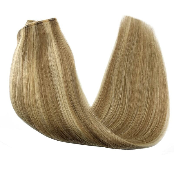 #6/613 Halo Hair Extensions 100% Human Hair Wire Extensions